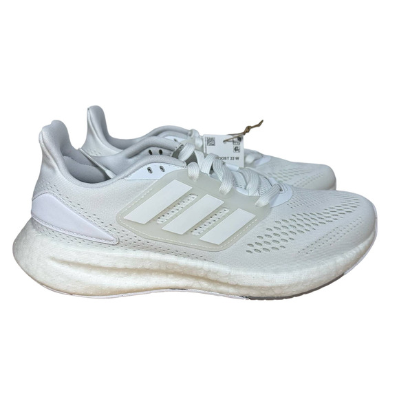 adidas Women's Pureboost 22 Running Shoe Size 7 New White GZ5181 - Picture 2 of 6